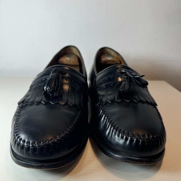 Bass Mens “Burbeck” Black Tassel Leather Brazilian Made Loafers Size 12D